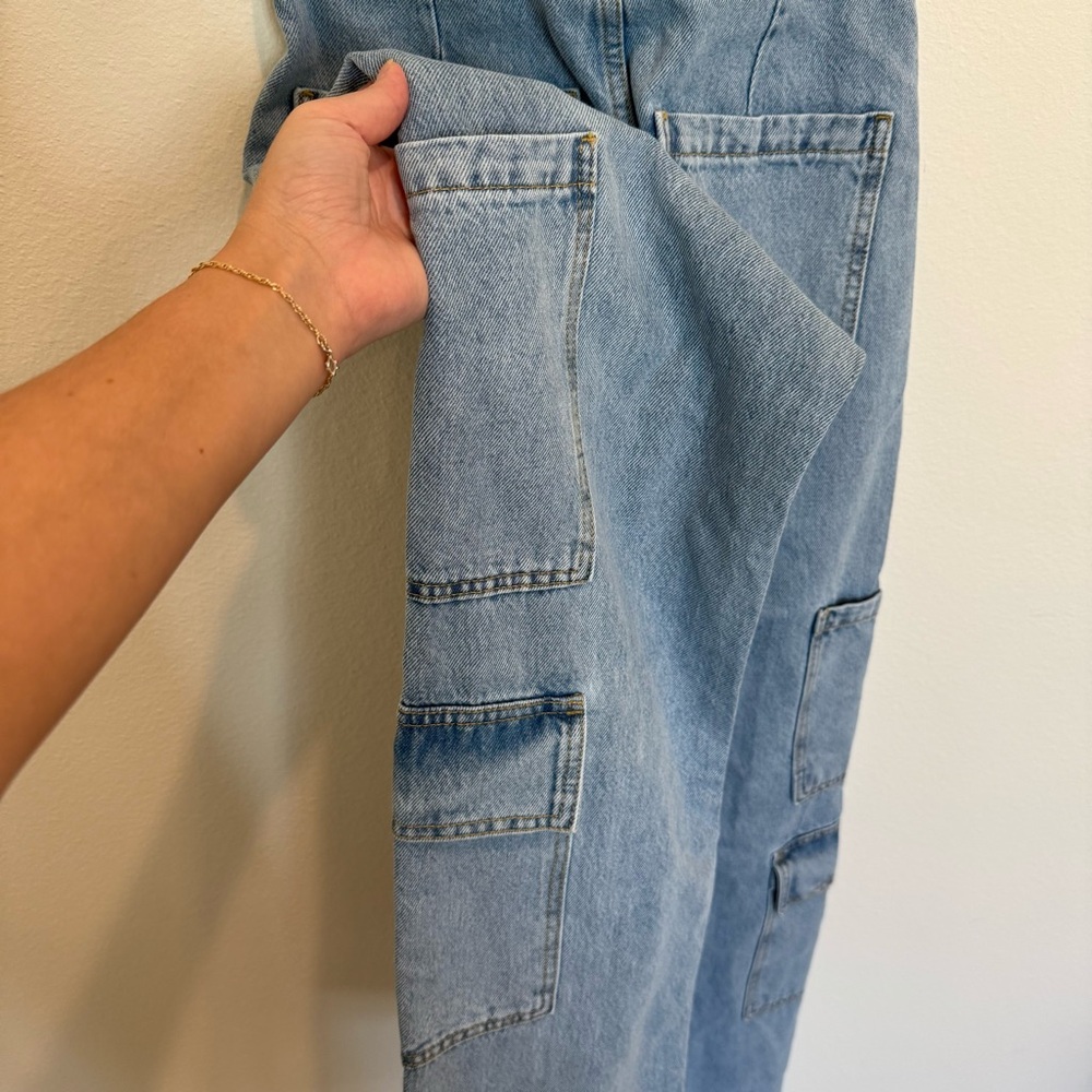 ASOS Strapless Denim Jumpsuit - Picture 11 of 12
